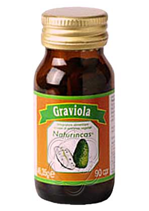 prodotto di Graviola compresse 120 x 1200mg estratto di frutta 4:1 vegano 
